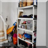 F39. Plastic shelving. 